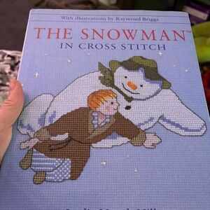 the snowman Raymond briggs christmas craft cross stitch HC book